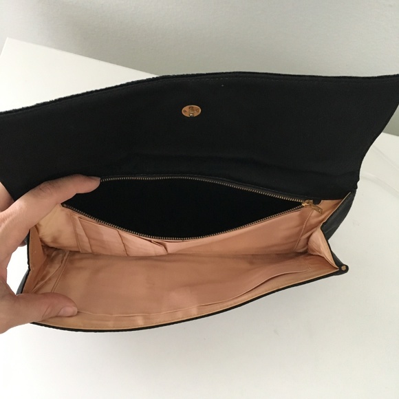 Vintage 1960's Gucci satin & velvet clutch - Picture 7 of 8